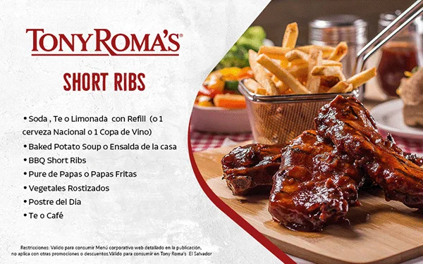 Tony Romas Short Ribs